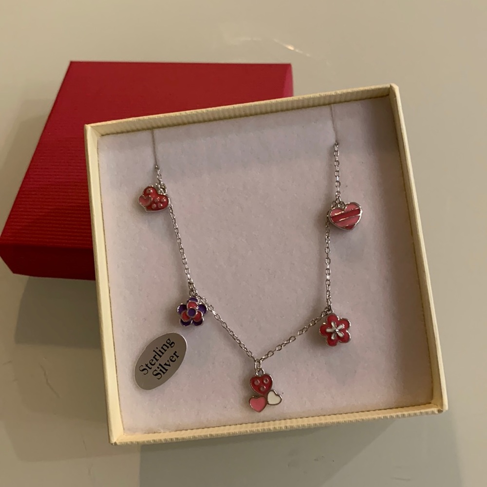 Sterling silver charm bracelet